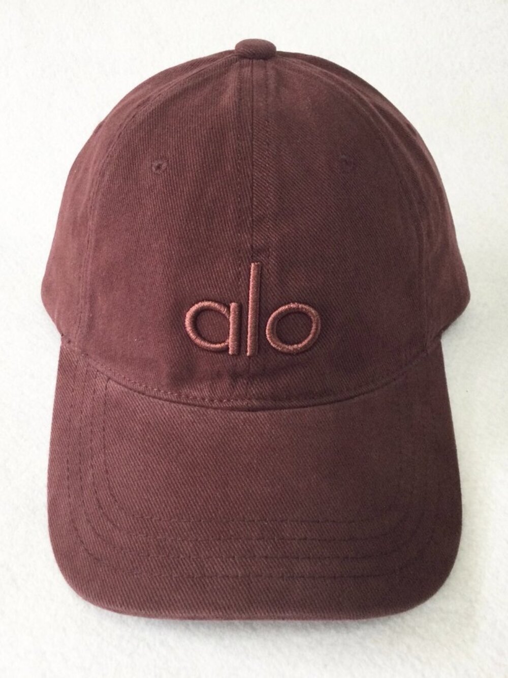 Alo Yoga Pure Cotton Washed Embroidered Soft-top Baseball Cap